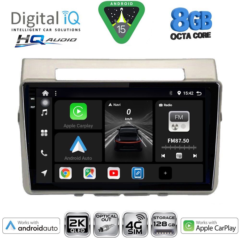 DIGITAL IQ BXK 20711B_CPAA (9inc) MULTIMEDIA TABLET for TOYOTA COROLLA VERSO mod. 2004-2009
