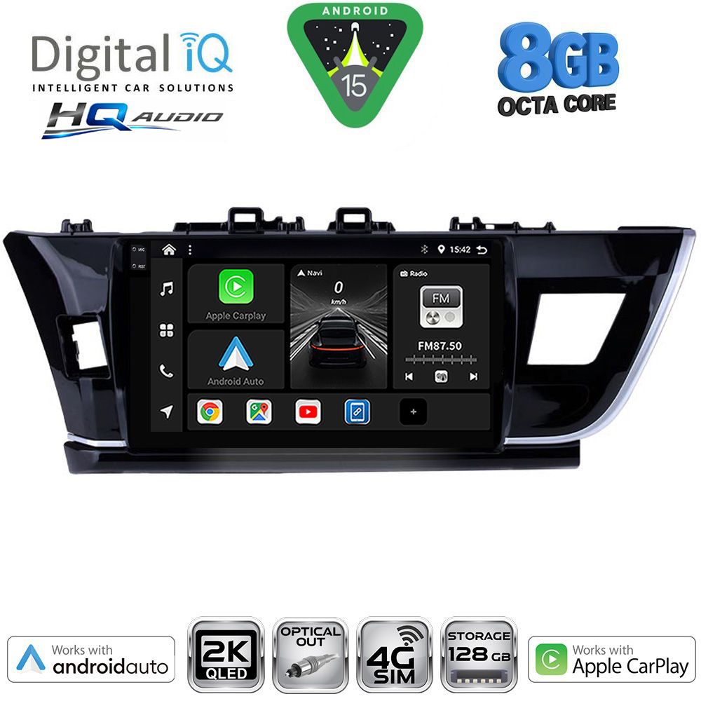 DIGITAL IQ BXK 20714BIG_CPAA (10inc) MULTIMEDIA TABLET for TOYOTA COROLLA mod. 2013-2016
