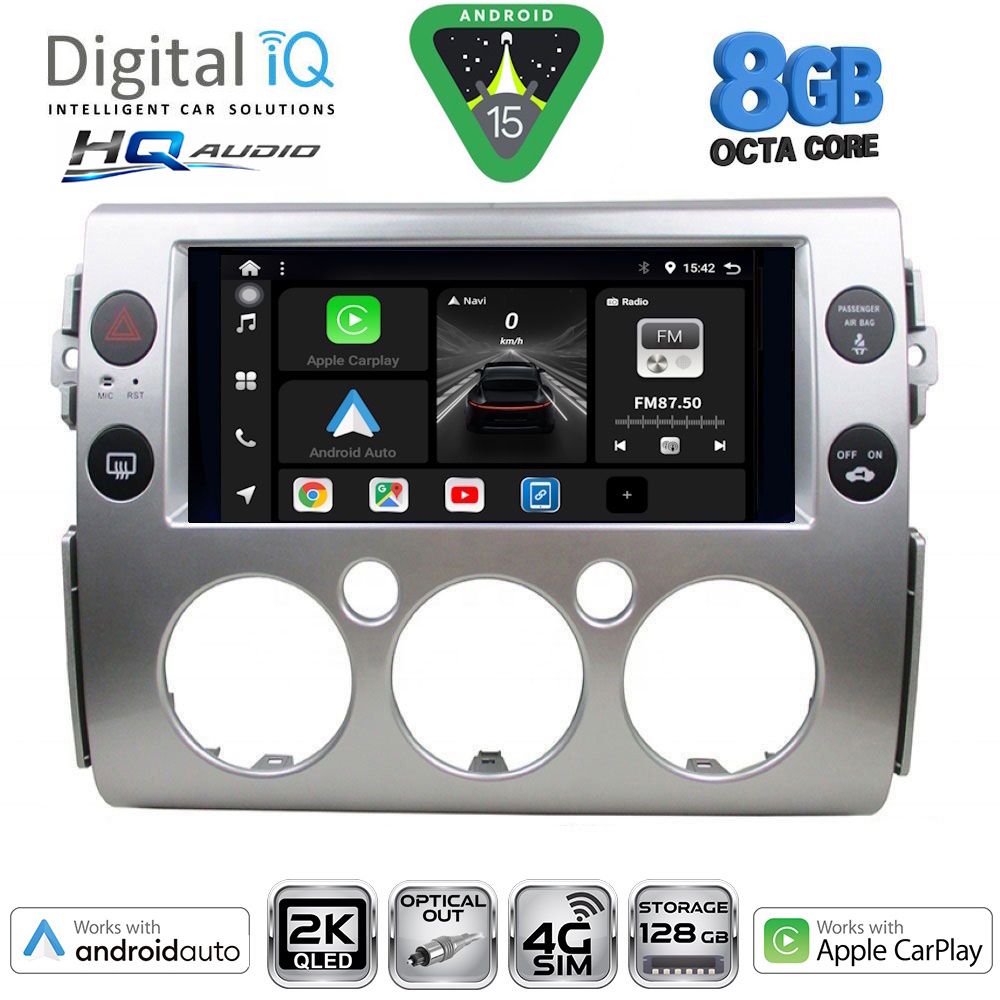 DIGITAL IQ BXK 20717_CPAA (9inc) MULTIMEDIA TABLET for TOYOTA FJ CRUISER mod. 2007-2013
