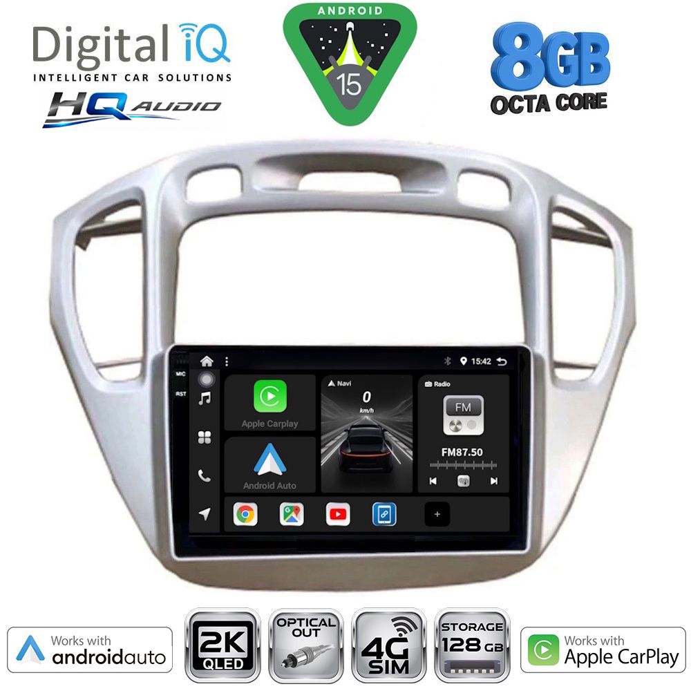 DIGITAL IQ BXK 20718_CPAA (9inc) MULTIMEDIA TABLET for TOYOTA HIGHLANDER mod. 2002-2009