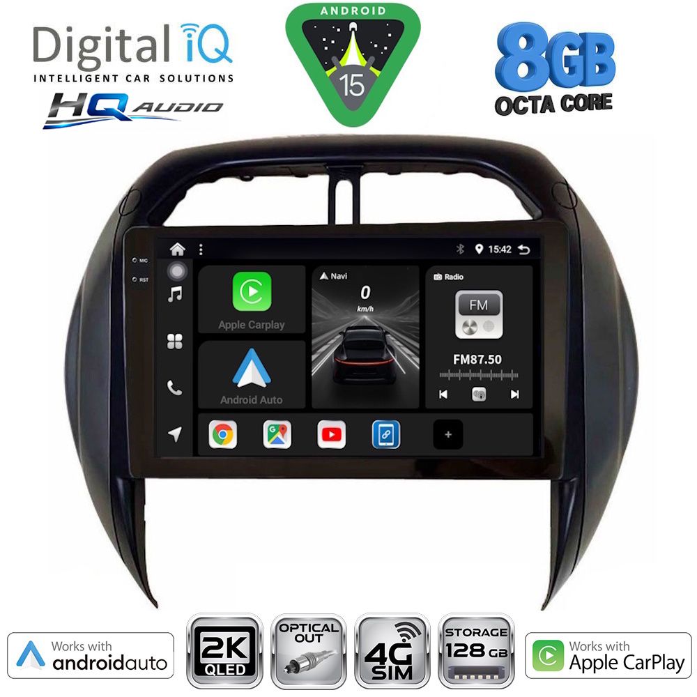 DIGITAL IQ BXK 20730_CPAA CLIMA (9inc) MULTIMEDIA TABLET for TOYOTA RAV 4 mod. 2000-2006