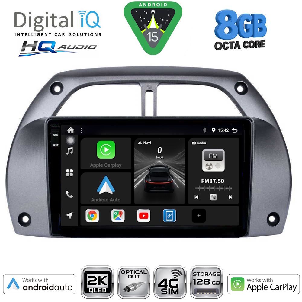 DIGITAL IQ BXK 20730_CPAA A/C (9inc) MULTIMEDIA TABLET for TOYOTA RAV 4 mod. 2000-2006