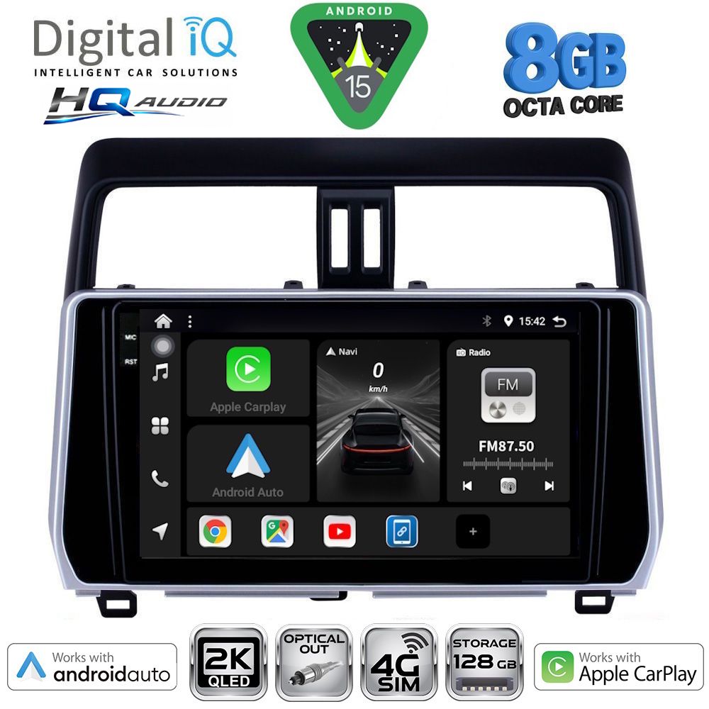 DIGITAL IQ BXK 20739_CPAA (10inc) MULTIMEDIA TABLET for TOYOTA LAND CRUISER mod. 2019-2023
