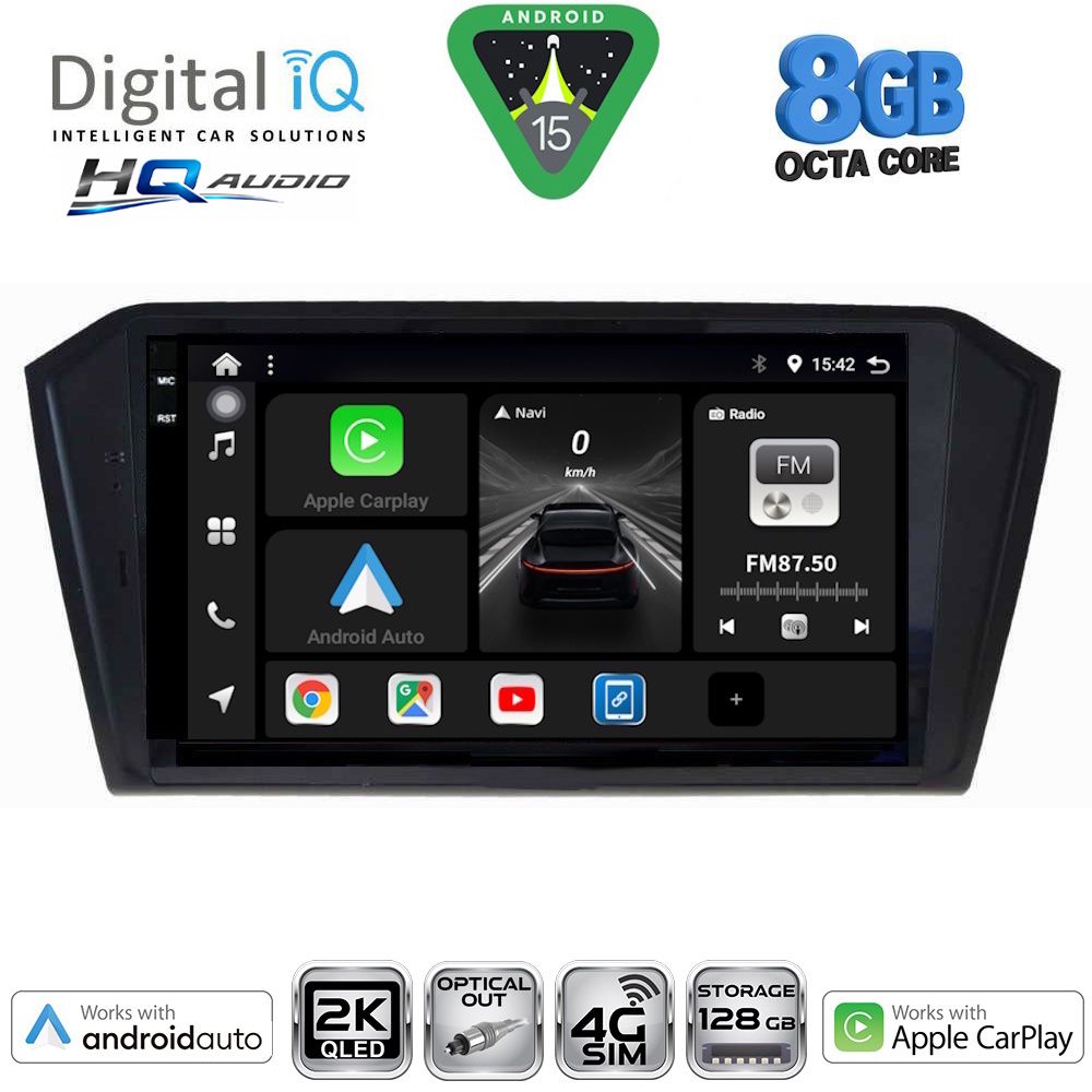 DIGITAL IQ BXK 20750_CPAA (10inc) MULTIMEDIA TABLET for VW PASSAT mod. 2016-2023