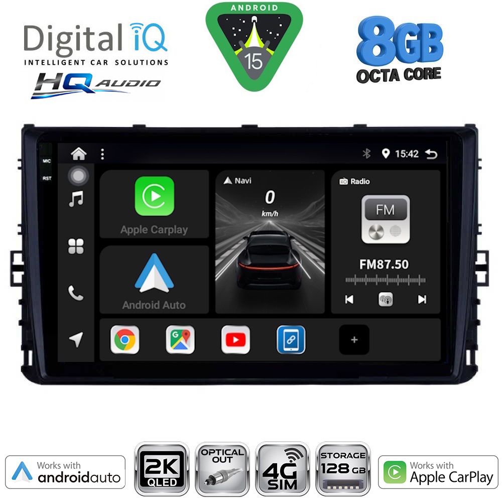 DIGITAL IQ BXK 20758_CPAA (9inc) MULTIMEDIA TABLET for VW POLO – TROC – TCROSS - TAIGO mod. 2017-2026