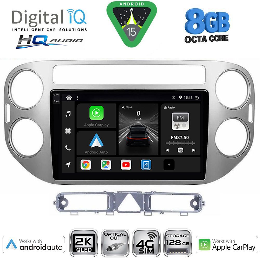 DIGITAL IQ BXK 20759GR_CPAA (9inc) MULTIMEDIA TABLET for VW TIGUAN mod. 2004-2011 (GREY)