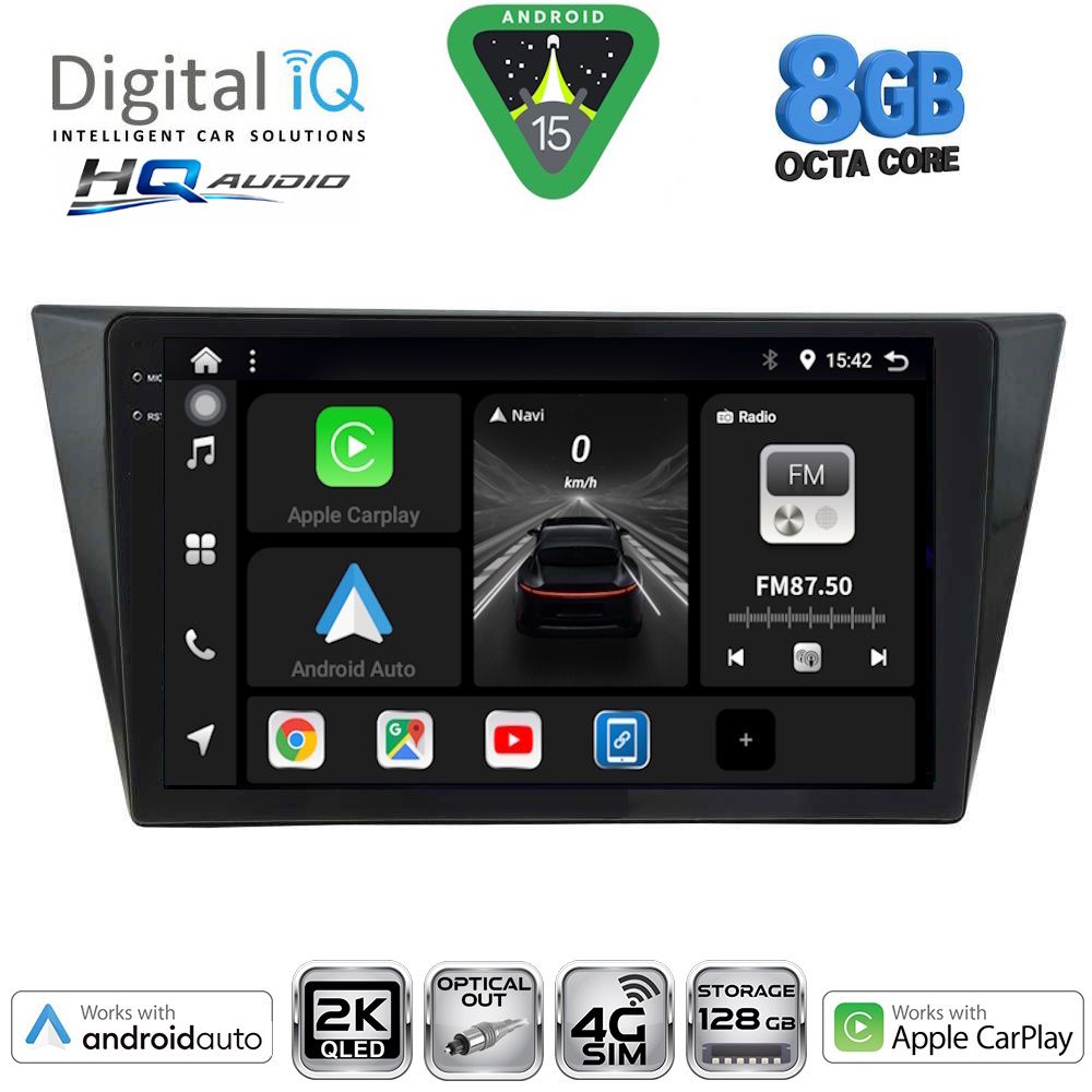 DIGITAL IQ BXK 20761_CPAA (10inc) MULTIMEDIA TABLET for VW TIGUAN mod. 2016-2024