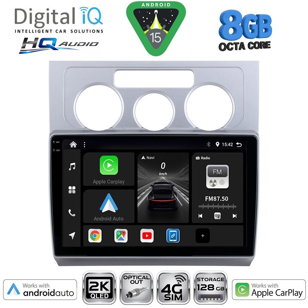 DIGITAL IQ BXK 20767_CPAA A/C (10inc) MULTIMEDIA TABLET for VW TOURAN mod. 2003-2010