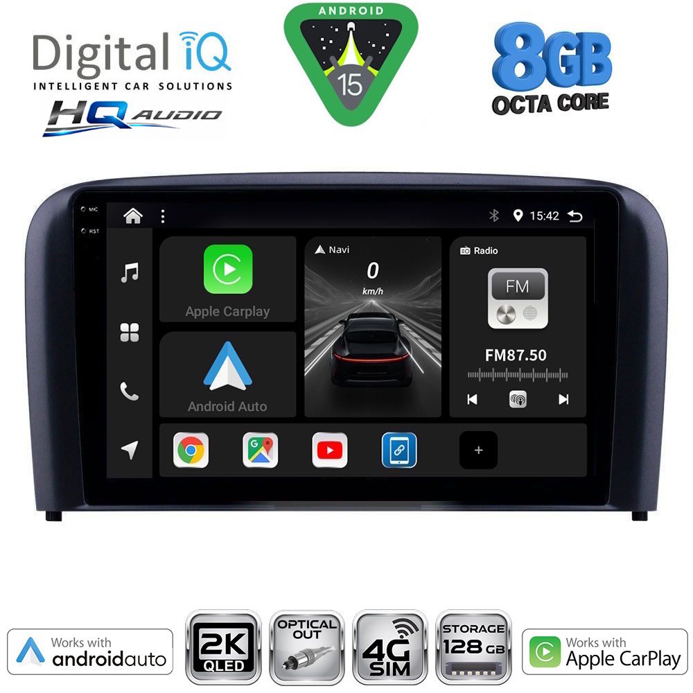 DIGITAL IQ BXK 20786_CPAA (9inc) MULTIMEDIA TABLET for VOLVO S80 mod. 1998-2006