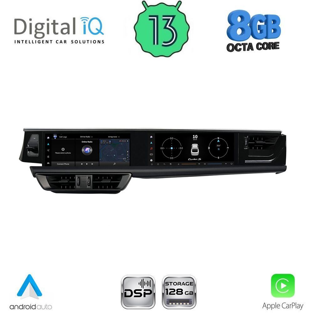 DIGITAL IQ DGU 940_CPA (12.3" + 12.3") (PCM 5) DUAL SCREEN MULTIMEDIA SYSTEM for PORSCHE MACAN mod. 2018-2024