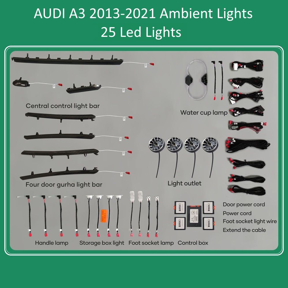 DIQ AMBIENT AUDI A3 (8V) (Digital iQ Ambient Light Audi A3 mod. 2013-2021