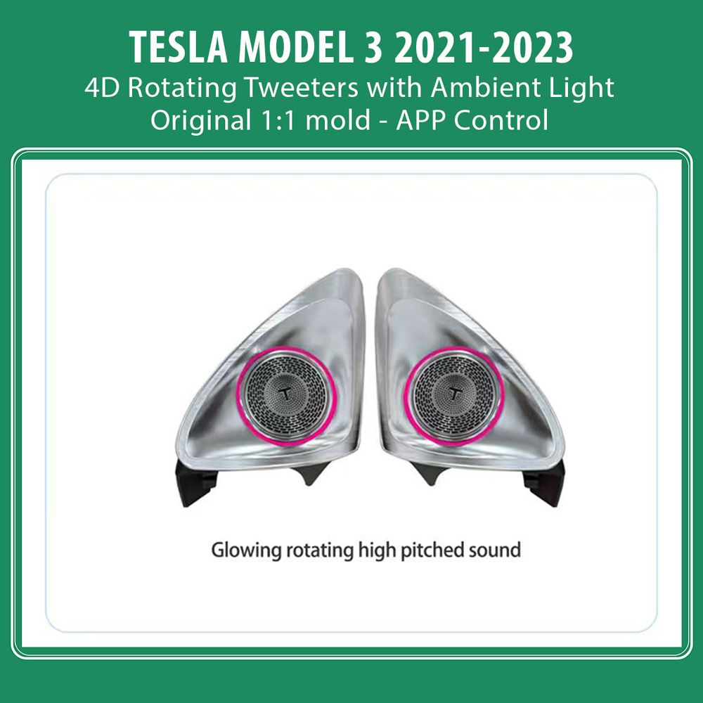 DIGITAL IQ AMBIENT TS 3920 TESLA MODEL 3 mod. 2021-2023 (Ambient Light 4D Rotating Tweeters)