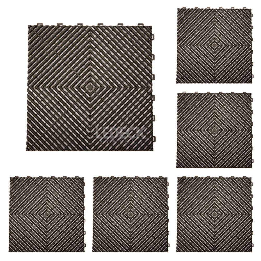 DIGITAL IQ PLASTIC FLOOR TILES 6TEM (GREY)