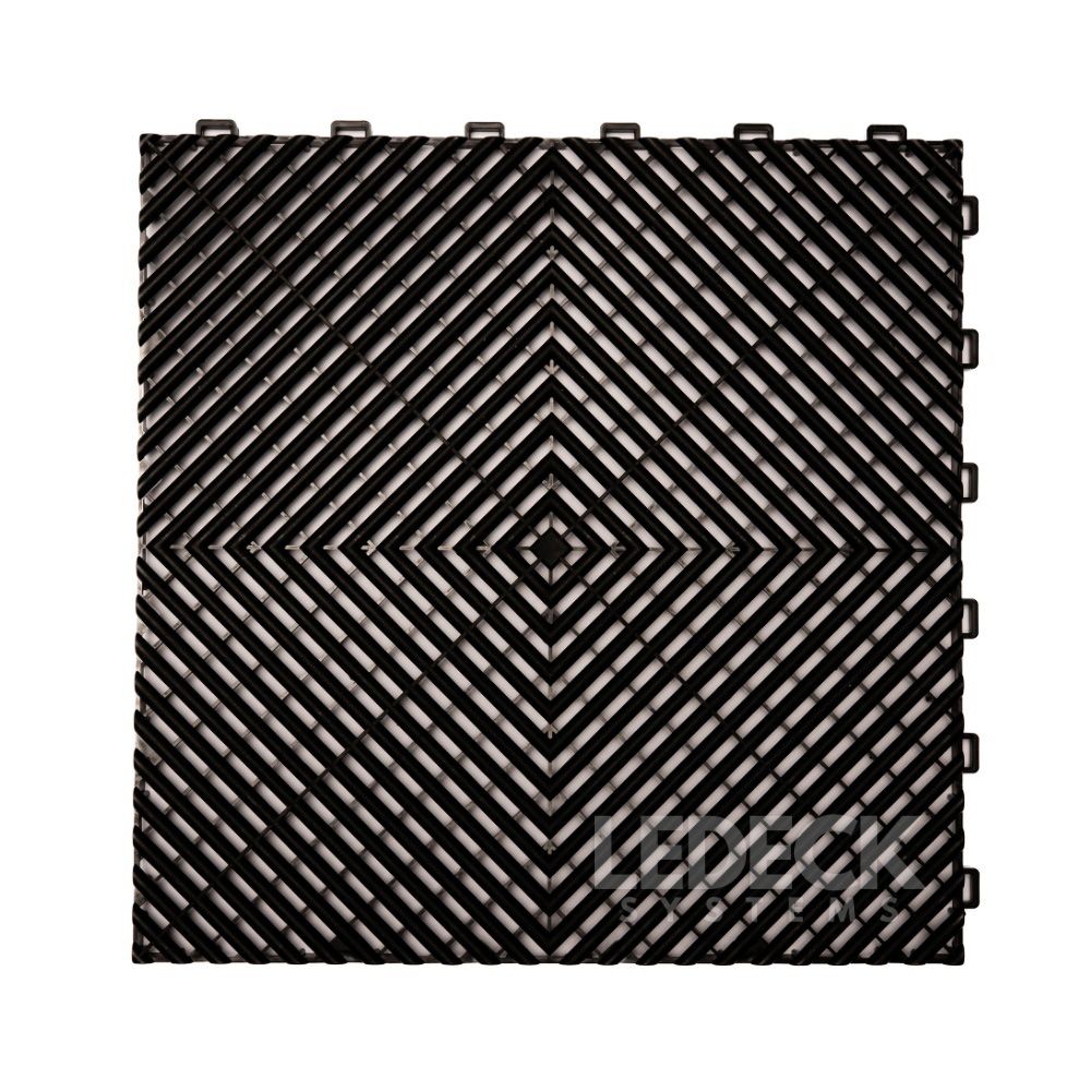 DIGITAL IQ PLASTIC FLOOR TILES (BLACK)