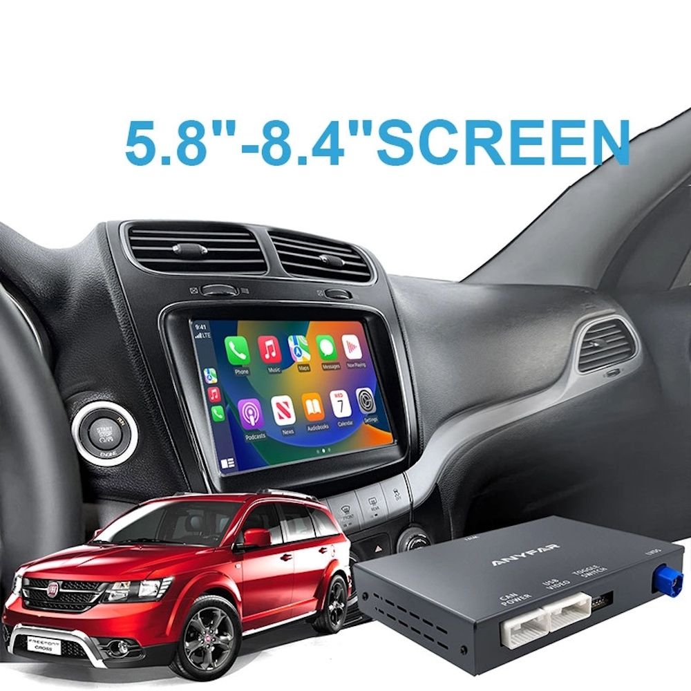 LENOVO LTP MC 3201QF CPAA (WIRELESS CARPLAY / ANDROID AUTO BOX with 2 CAMERA IN for FIAT FREEMONT mod. 2013-2018 with 5.8'' - 8.4'' screen)