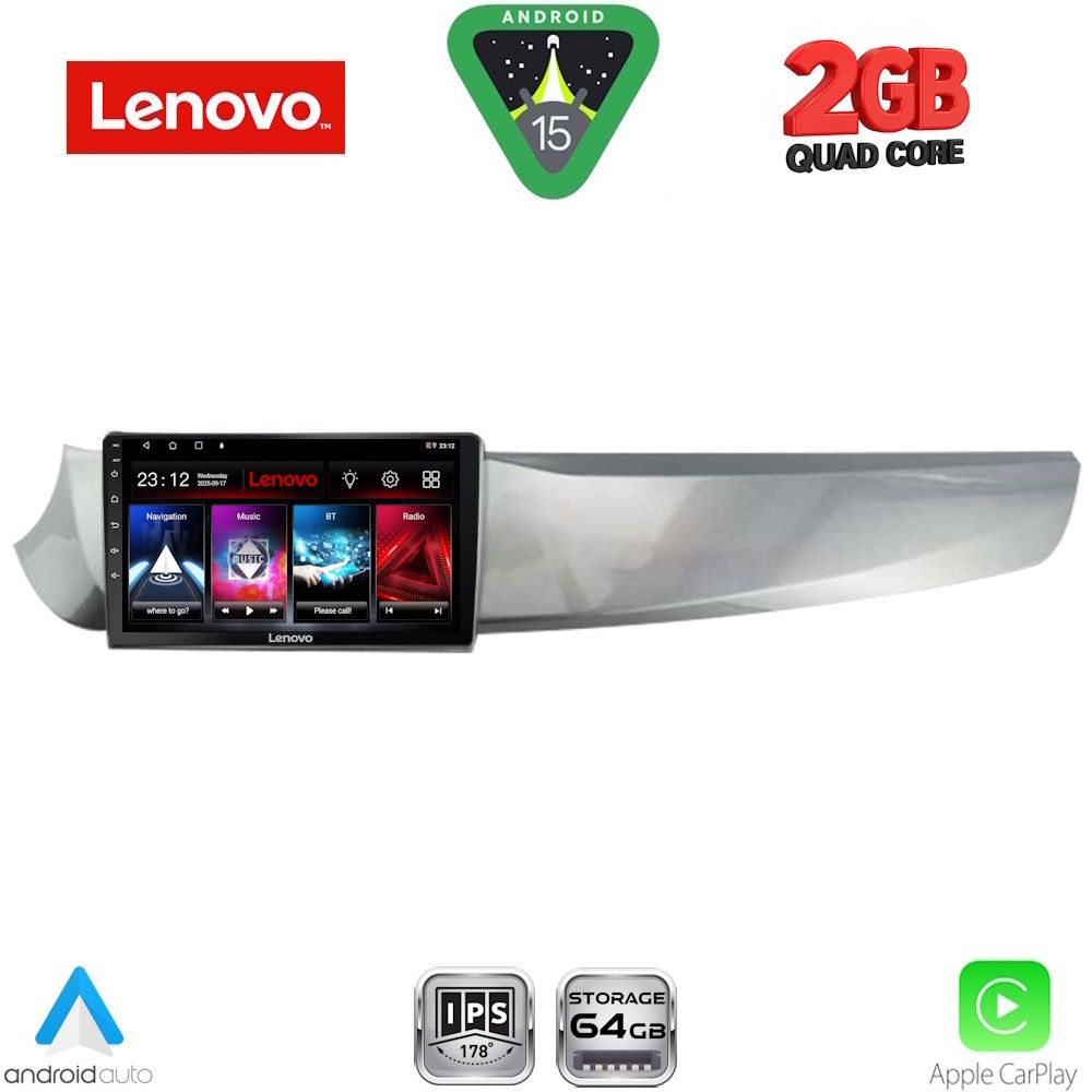 LENOVO LVD 2025_CPA (9inc) MULTIMEDIA TABLET for ALFA ROMEO GIULIETTA mod. 2010-2014