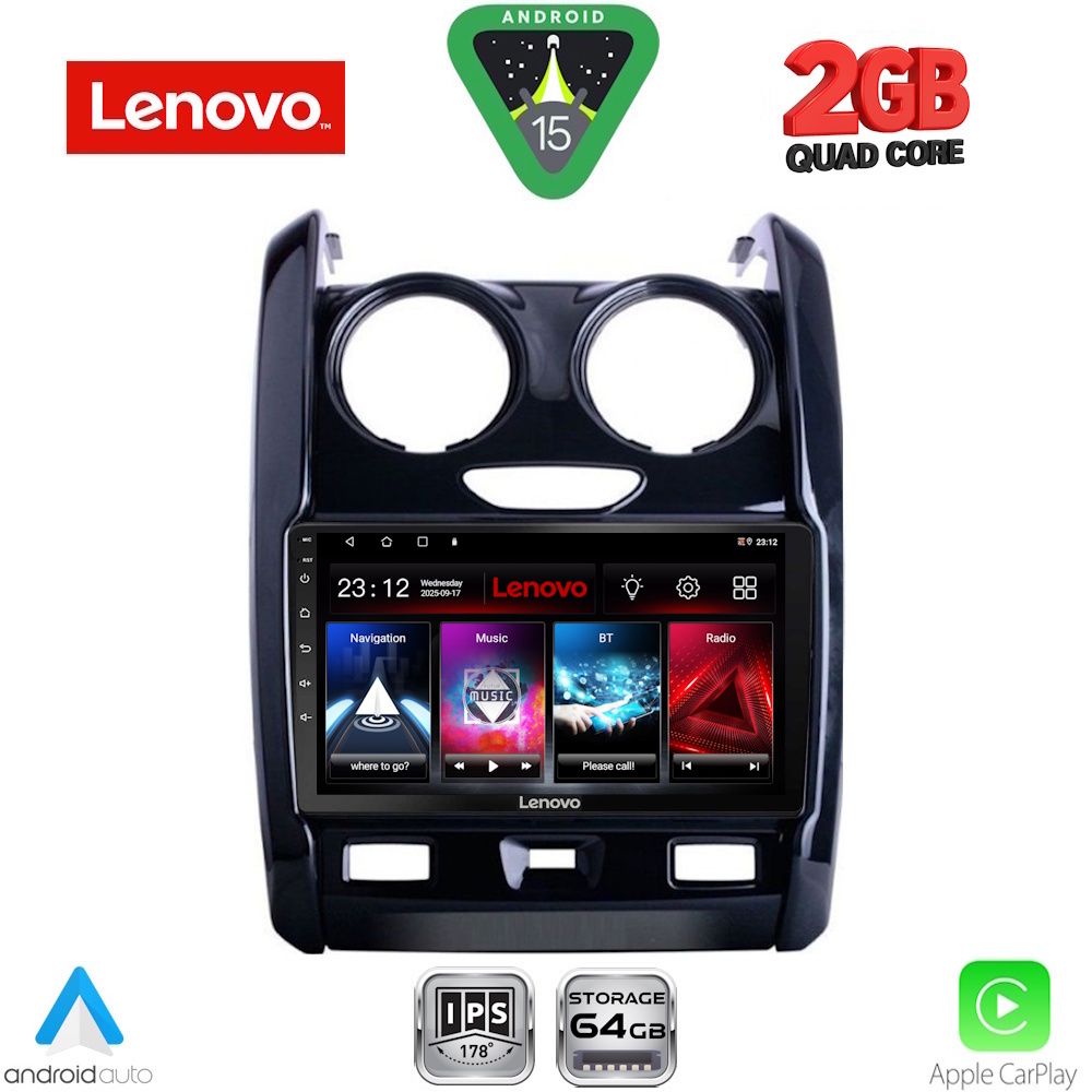 LENOVO LVD 2103_CPA (9inc) MULTIMEDIA TABLET for DACIA DUSTER mod. 2012-2019