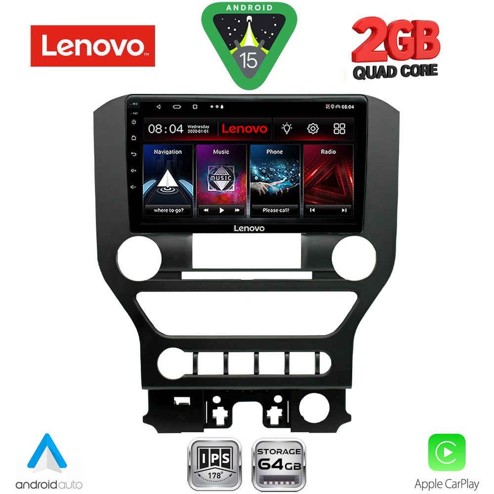 LENOVO LVD 2166_CPA 4BUT (9inc) MULTIMEDIA TABLET for FORD MUSTANG mod. 2015-2020