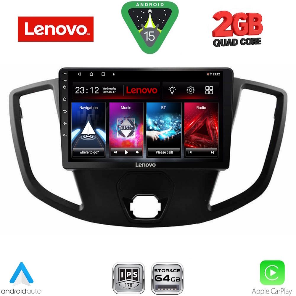 LENOVO LVD 2179_CPA (9inc) MULTIMEDIA TABLET for FORD TRANSIT mod. 2014-2020