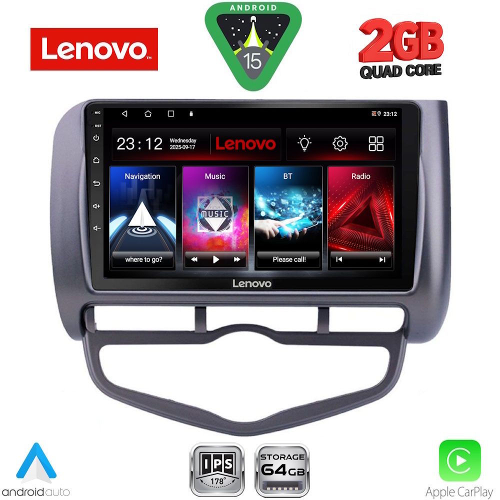 LENOVO LVD 2210_CPA CLIMA (9inc) MULTIMEDIA TABLET for HONDA JAZZ mod. 2002-2008