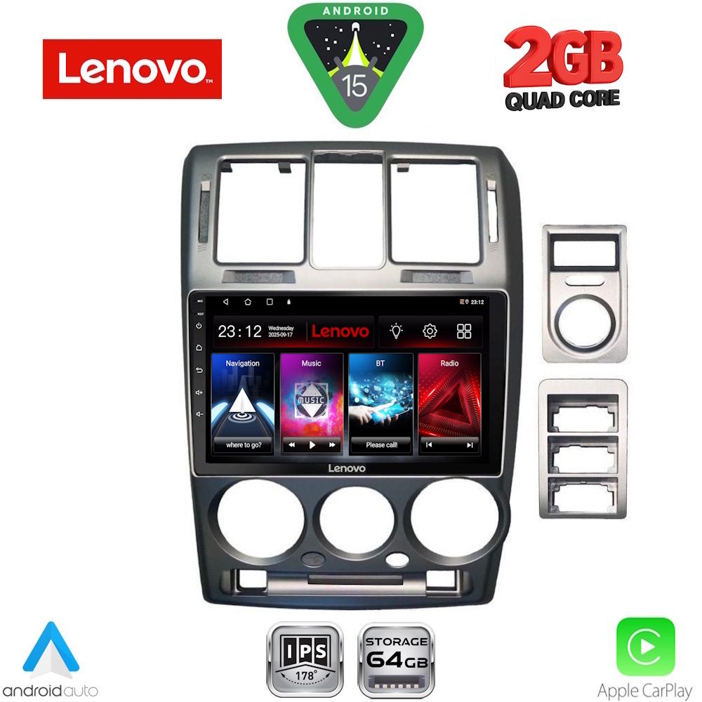 LENOVO LVD 2222GR_CPA (9inc) MULTIMEDIA TABLET for HYUNDAI GETZ mod. 2002-2011 (GREY)