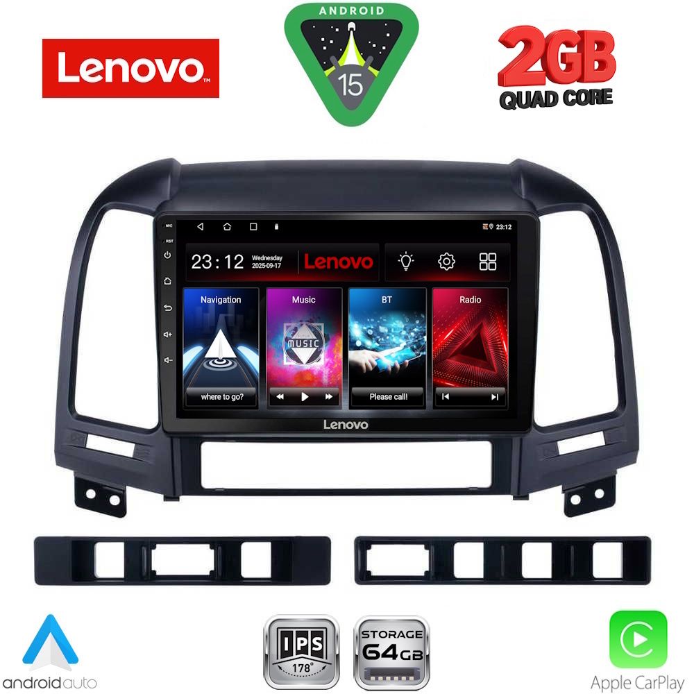 LENOVO LVD 2239_CPA (9inc) MULTIMEDIA TABLET for HYUNDAI SANTA FE mod. 2005-2013