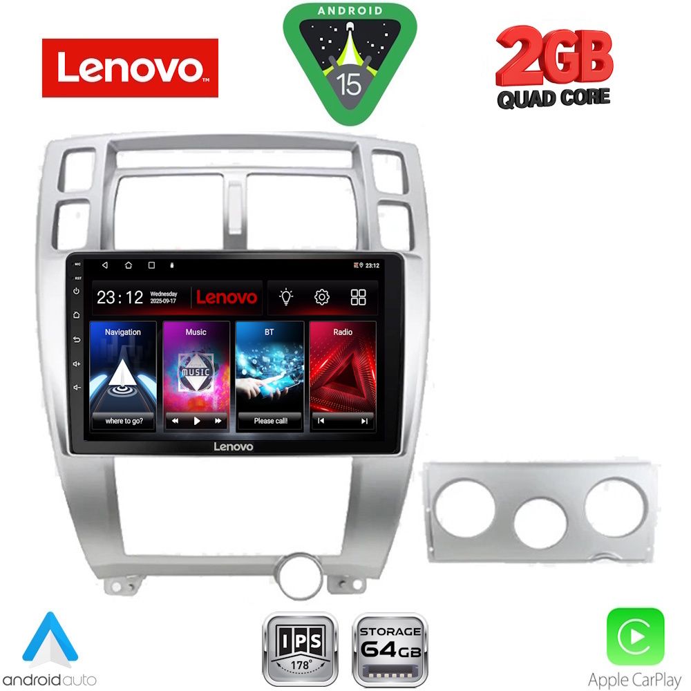 LENOVO LVD 2241SL_CPA (10inc) MULTIMEDIA TABLET for HYUNDAI TUCSON mod. 2004-2010 (SILVER)