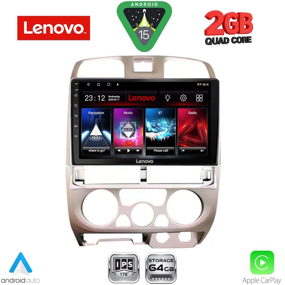 LENOVO LVD 2253SL_CPA (9inc) MULTIMEDIA TABLET for ISUZU D-MAX mod. 2002-2008 (SILVER)