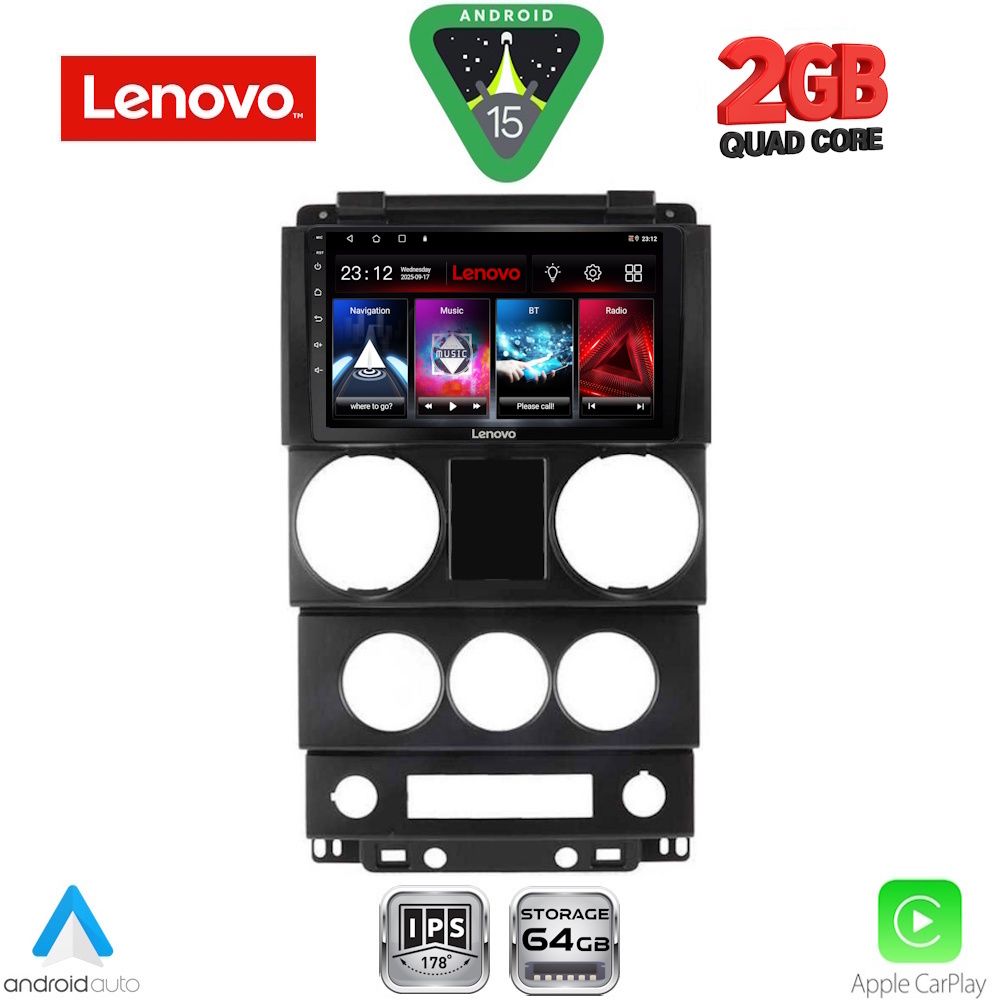 LENOVO LVD 2292_CPA (9inc) MULTIMEDIA TABLET for JEEP WRANGLER mod. 2006-2011