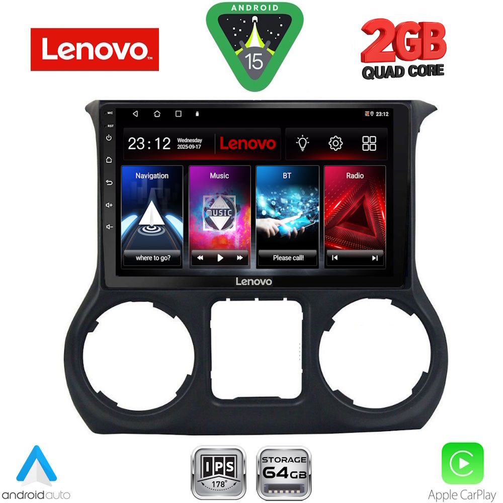 LENOVO LVD 2296_CPA (10inc) MULTIMEDIA TABLET for JEEP WRANGLER mod. 2014-2017
