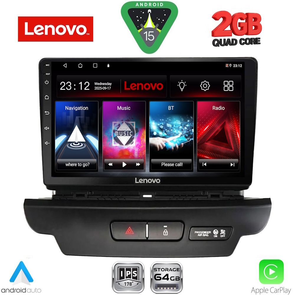 LENOVO LVD 2304_CPA (9inc) MULTIMEDIA TABLET for KIA CEED - XCEED mod. 2018-2022