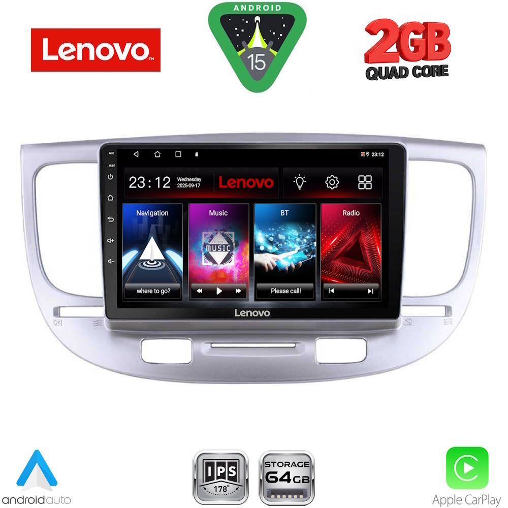 LENOVO LVD 2313_CPA (9inc) MULTIMEDIA TABLET for KIA RIO mod. 2005-2011