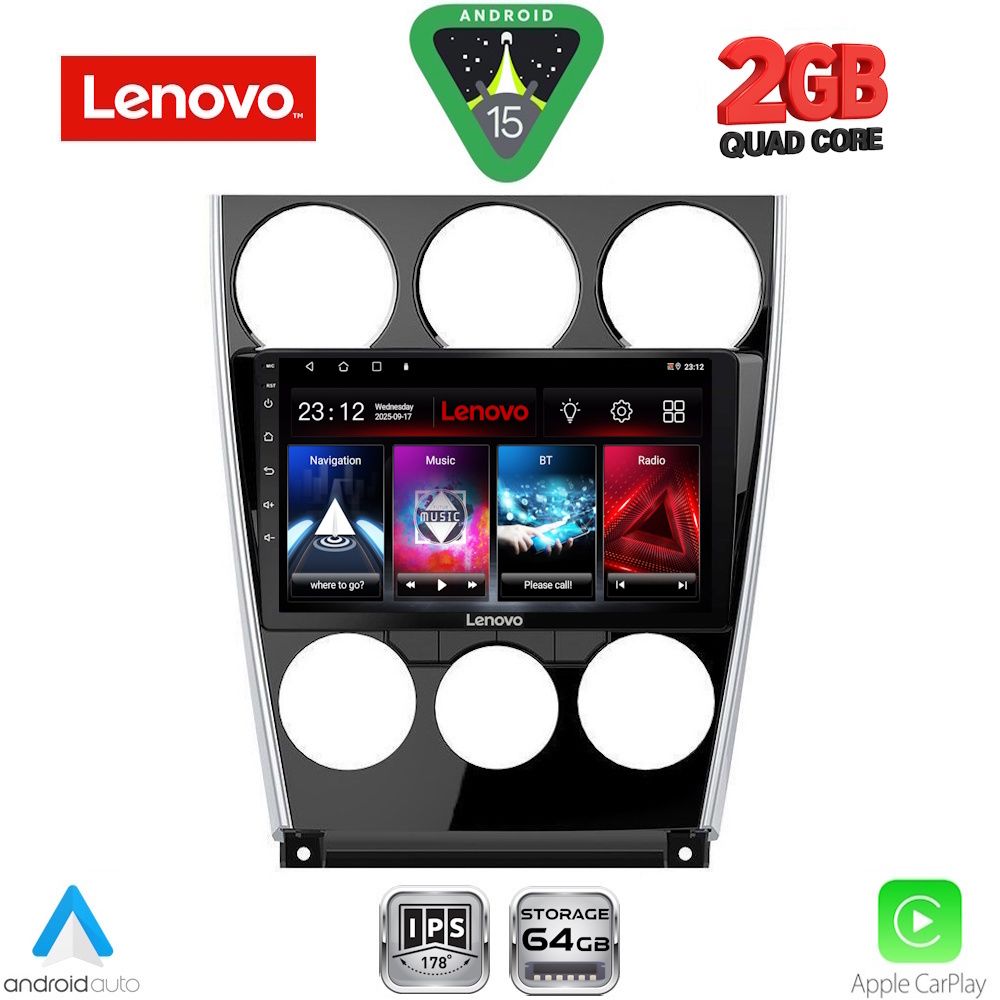 LENOVO LVD 2375_CPA (9inc) MULTIMEDIA TABLET for MAZDA 6 (FACELIFT) mod. 2005-2008
