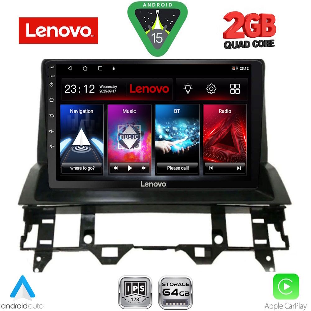 LENOVO LVD 2376_CPA DASH (10inc) MULTIMEDIA TABLET for MAZDA 6 mod. 2002-2008
