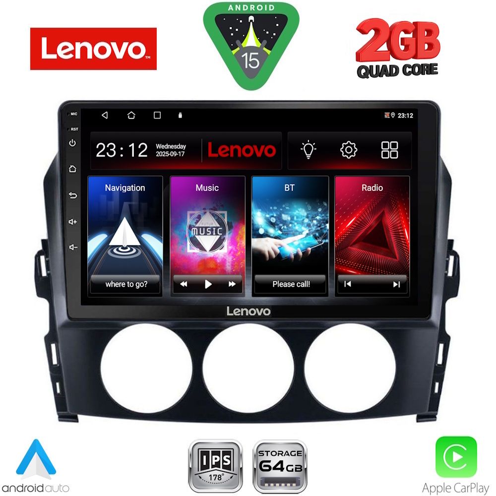 LENOVO LVD 2392_CPA (9inc) MULTIMEDIA TABLET for MAZDA MX5 mod. 2005-2015