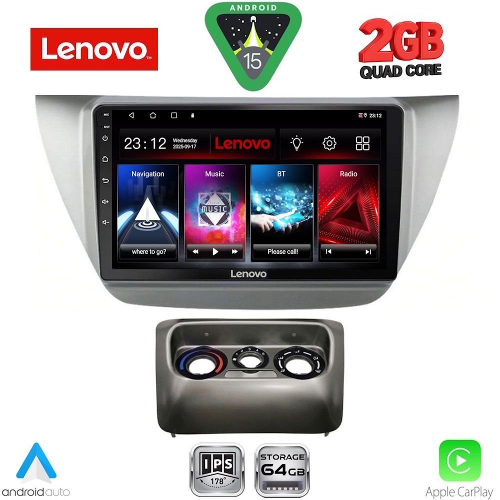 LENOVO LVD 2433_CPA (9inc) MULTIMEDIA TABLET for MITSUBISHI LANCER mod. 2000-2007