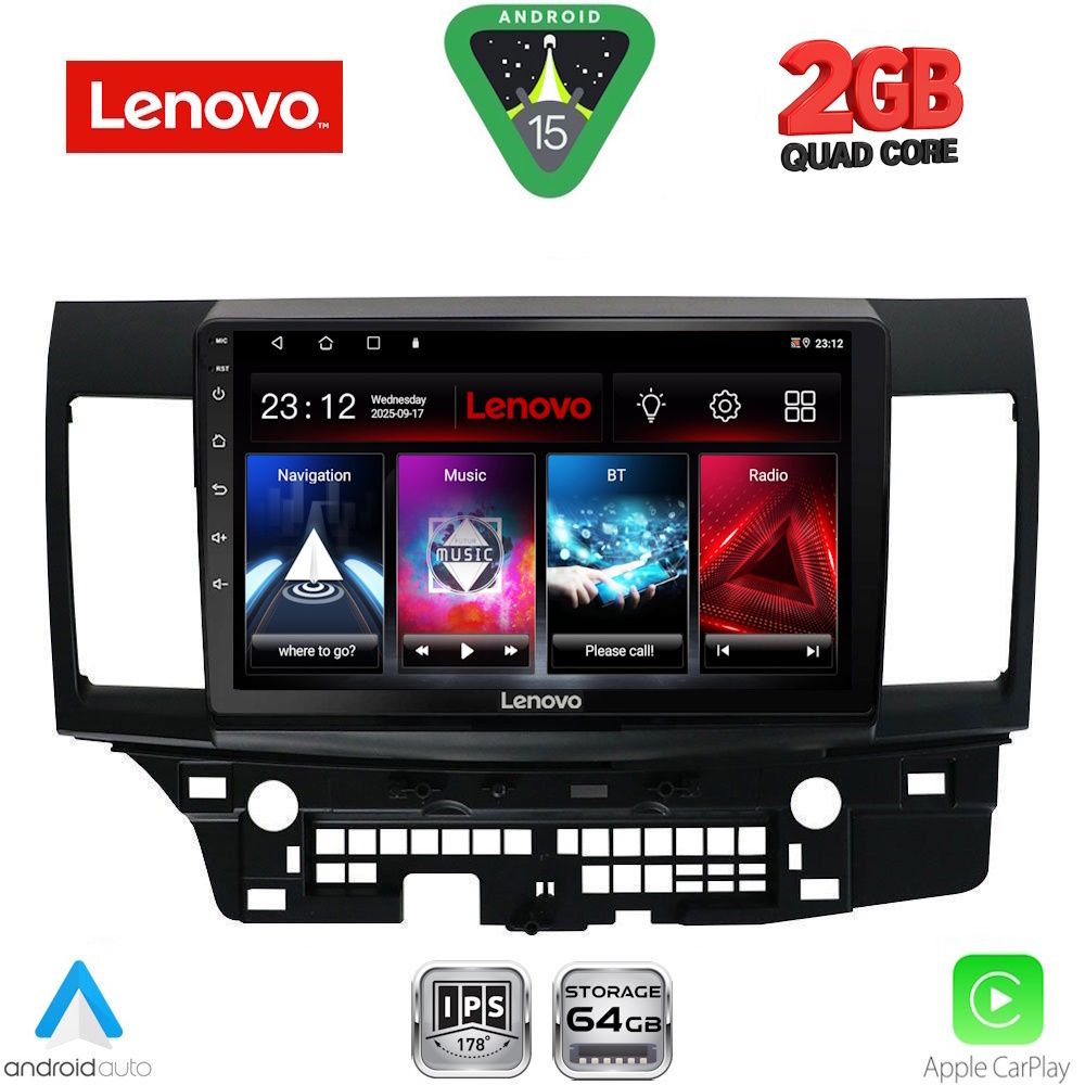 LENOVO LVD 2434_CPA (10inc) MULTIMEDIA TABLET for MITSUBISHI LANCER mod. 2008-2017