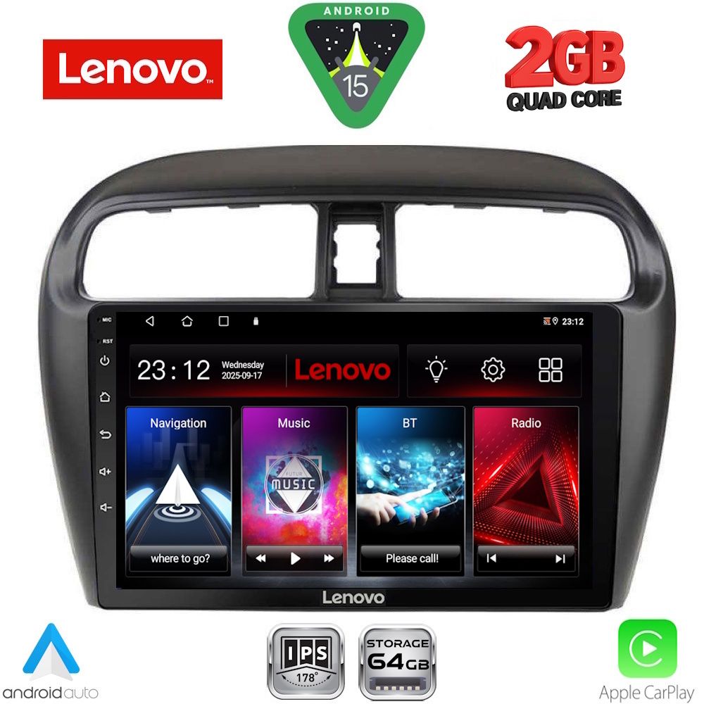 LENOVO LVD 2448_CPA (9inc) MULTIMEDIA TABLET for MITSUBISHI SPACESTAR mod. 2013-2020