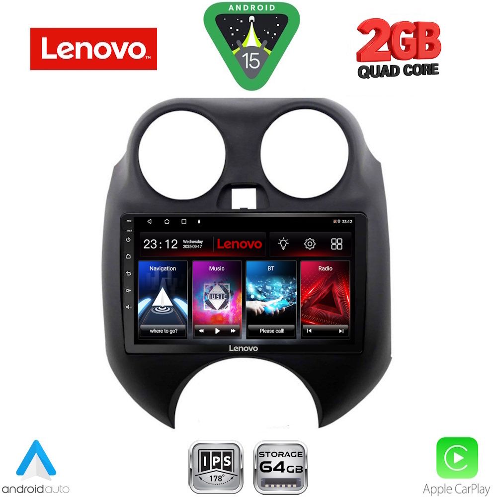 LENOVO LVD 2459_CPA (9inc) MULTIMEDIA TABLET for NISSAN MICRA mod. 2010-2014