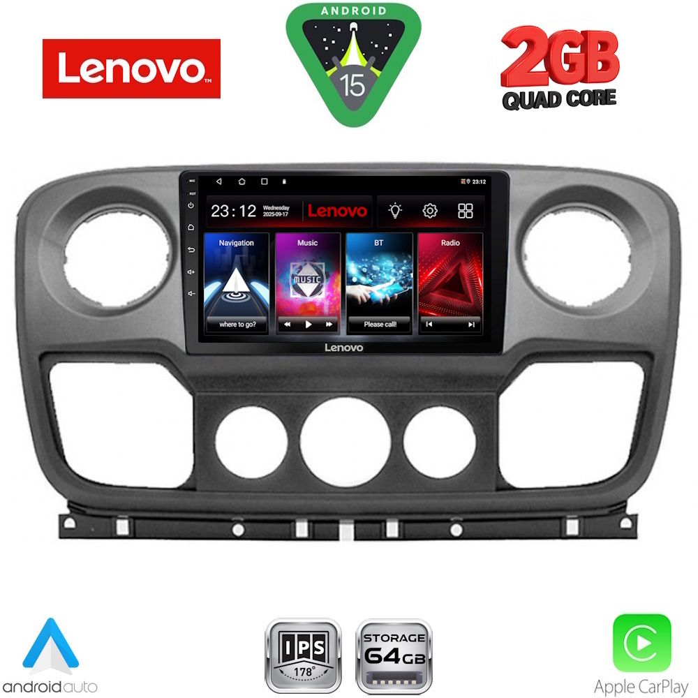 LENOVO LVD 2463_CPA (10inc) MULTIMEDIA TABLET for NISSAN NV400 - OPEL MOVANO - RENAULT MASTER mod. 2010-2020
