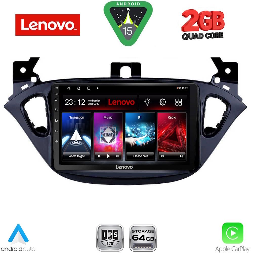 LENOVO LVD 2486_CPA (9inc) MULTIMEDIA TABLET for OPEL ADAM - CORSA E mod. 2014-2019