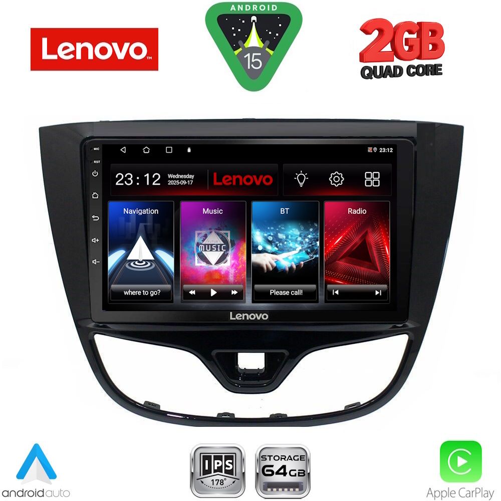LENOVO LVD 2489_CPA (10inc) MULTIMEDIA TABLET for OPEL KARL mod. 2014-2019
