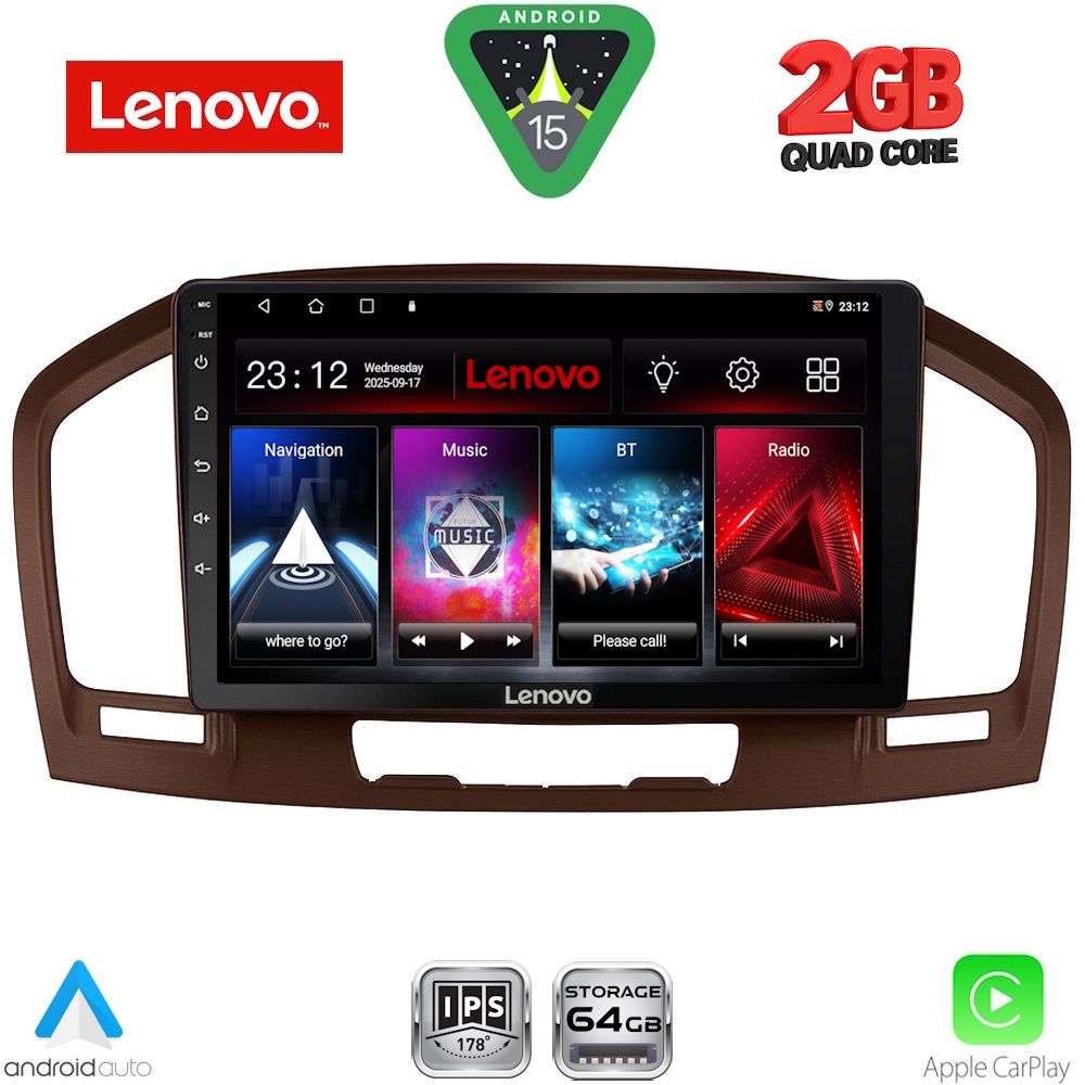 LENOVO LVD 2491BR_CPA (9inc) MULTIMEDIA TABLET for OPEL INSIGNIA mod. 2008-2013 (BROWN)