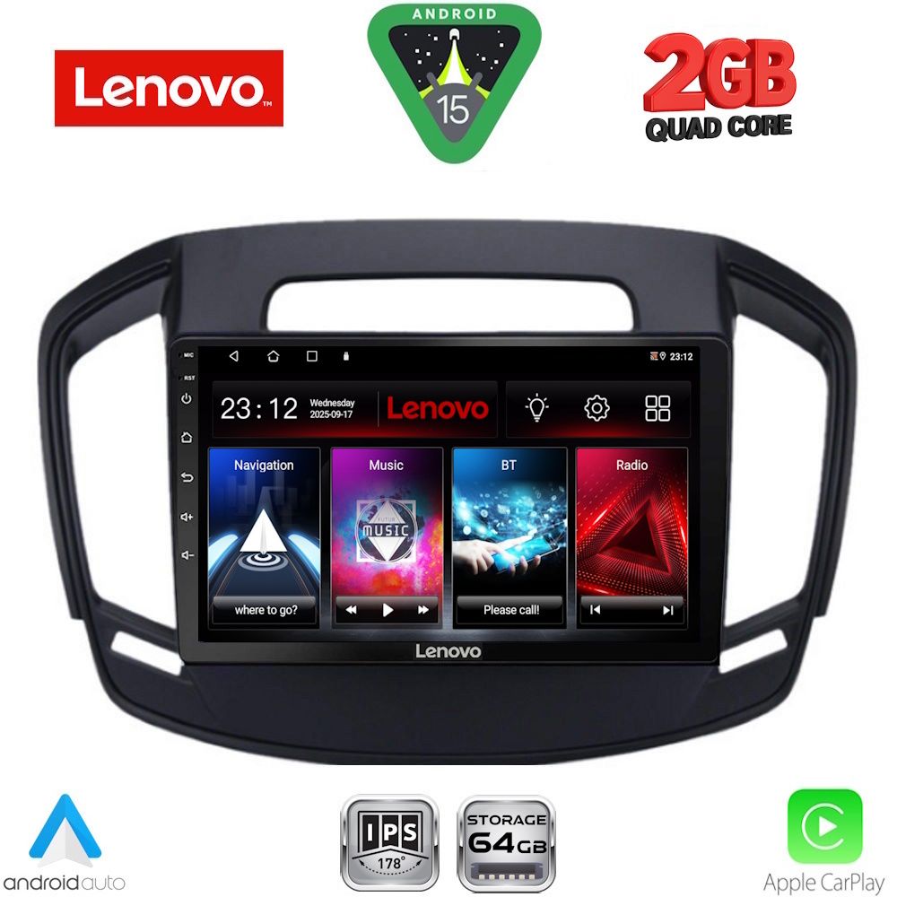 LENOVO LVD 2492_CPA (9inc) MULTIMEDIA TABLET for OPEL INSIGNIA mod. 2014-2017