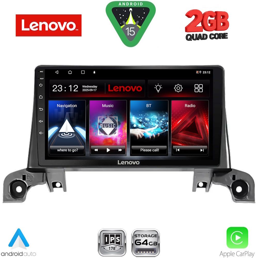LENOVO LVD 2519_GPS (9inc) MULTIMEDIA TABLET for PEUGEOT 3008 - 5008 mod. 2016-2024