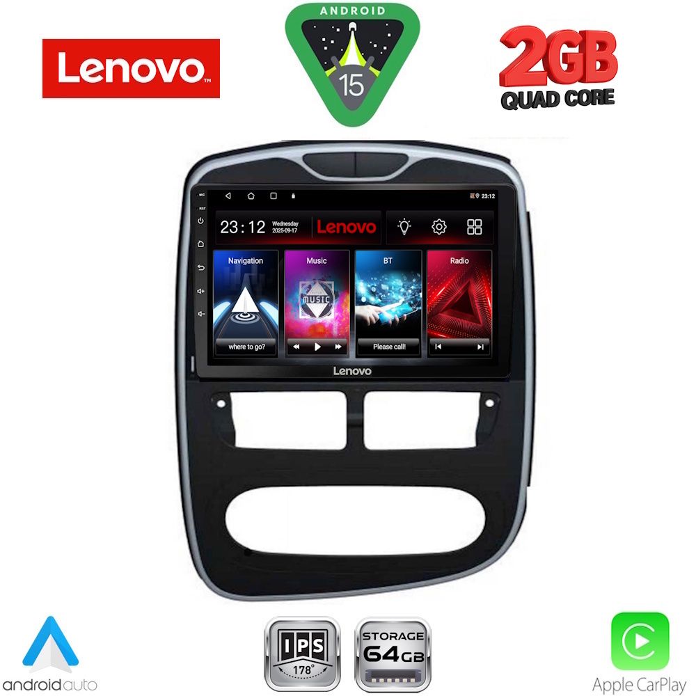 LENOVO LVD 2544_CPA (10inc) MULTIMEDIA TABLET for RENAULT CLIO mod. 2012-2015