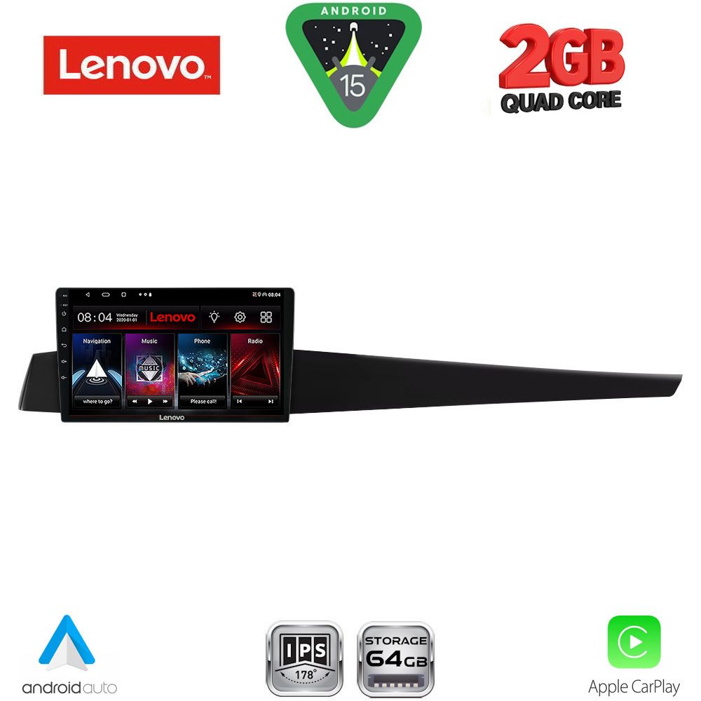 LENOVO LVD 2552_CPA (10inc) MULTIMEDIA TABLET for RENAULT LAGUNA mod. 2007-2015