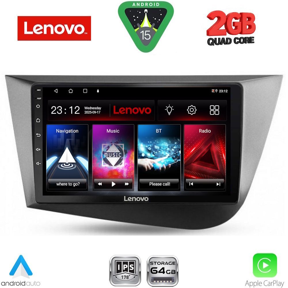 LENOVO LVD 2574_CPA (9inc) MULTIMEDIA TABLET for SEAT LEON mod. 2005-2012