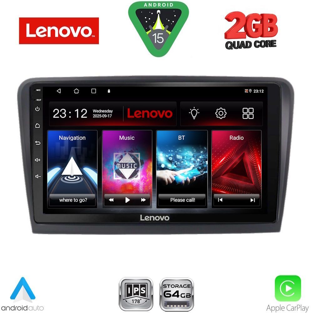 LENOVO LVD 2601_CPA (9inc) MULTIMEDIA TABLET for  SKODA RAPID  mod. 2012-2023
