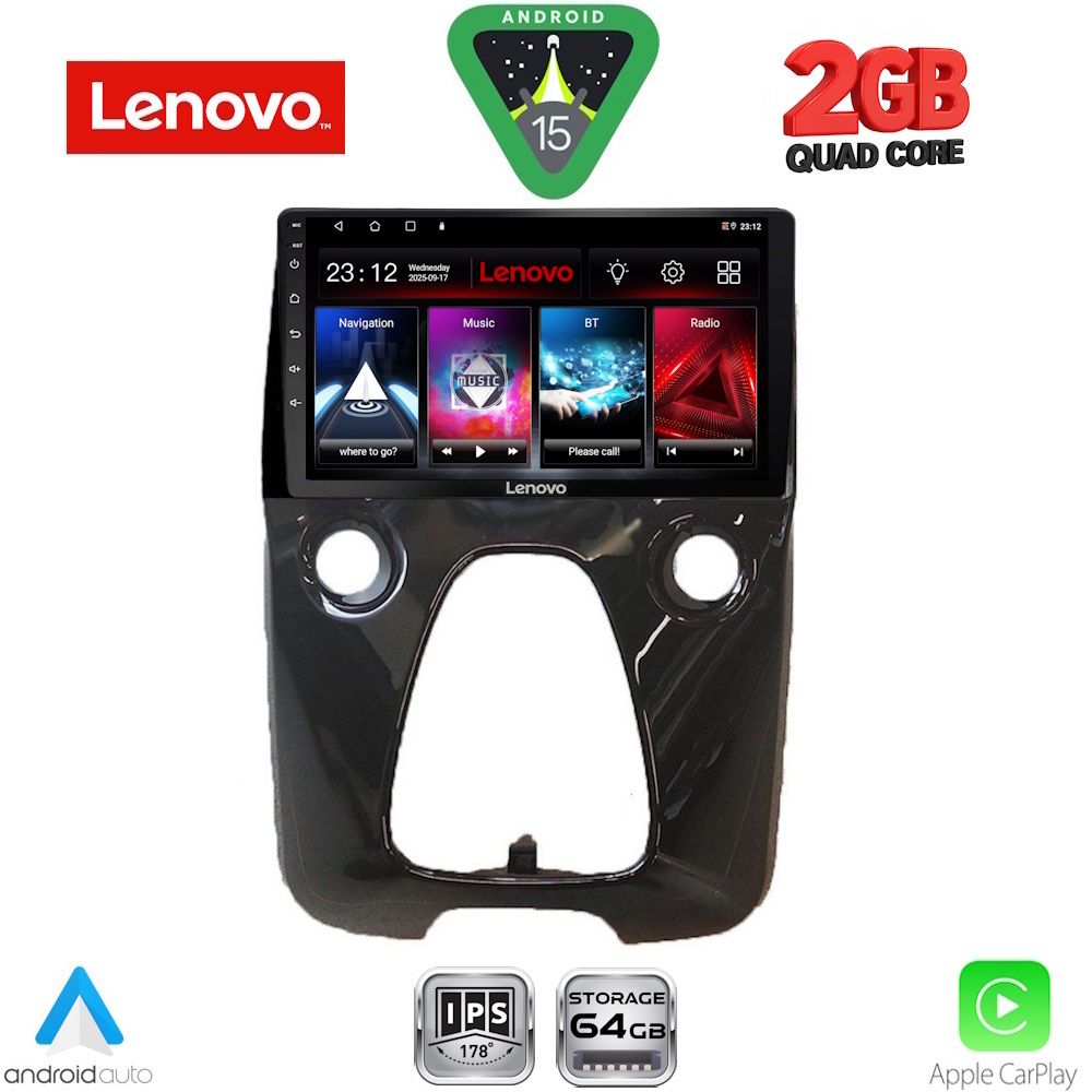 LENOVO LVD 2708_CPA A/C (10inc) MULTIMEDIA TABLET for CITROEN C1-PEUGEOT 108-TOYOTA AYGO mod. 2014-2022